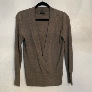 Faux wrap cardigan J. Crew sweater GUC